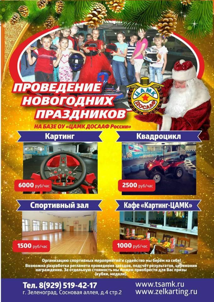 новогодние праздники и корпоративы в картинге Зелнограда